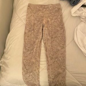 Snake skin print workout leggings